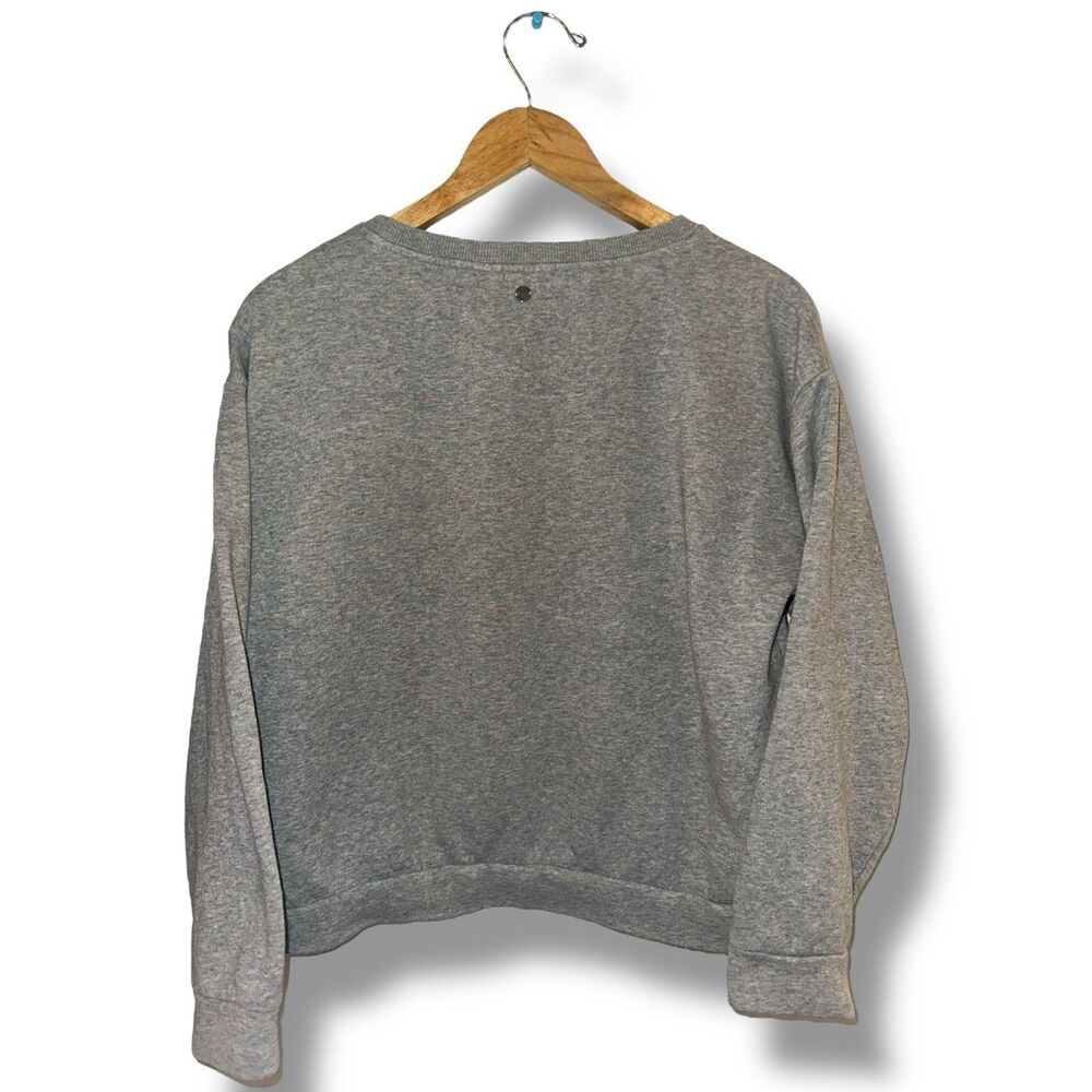 Roxy Sun Mountain Graphic Sweatshirt Gray Crewneck Pullover Boho Hiking Surf M - Picture 6 of 13